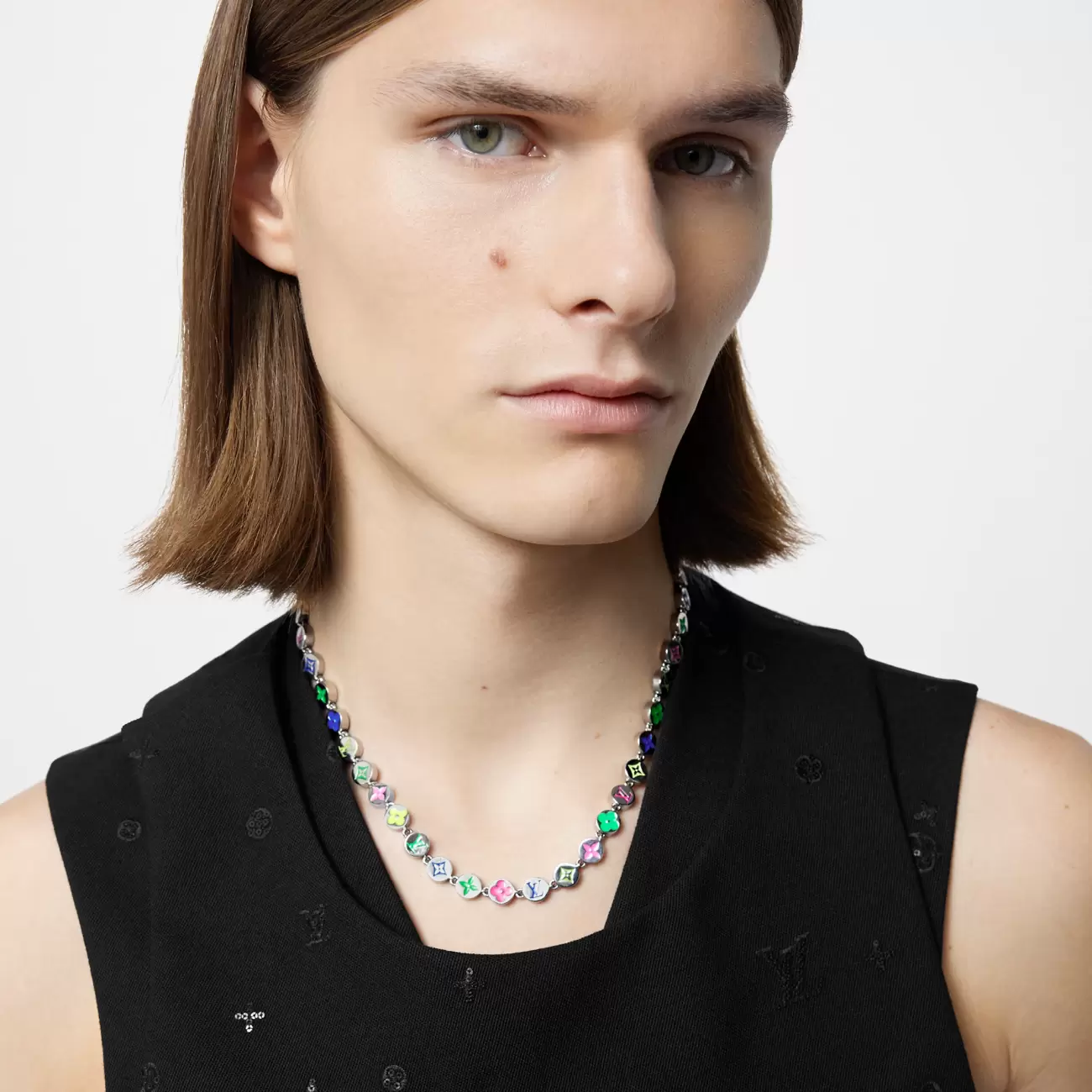 monogram colors necklace