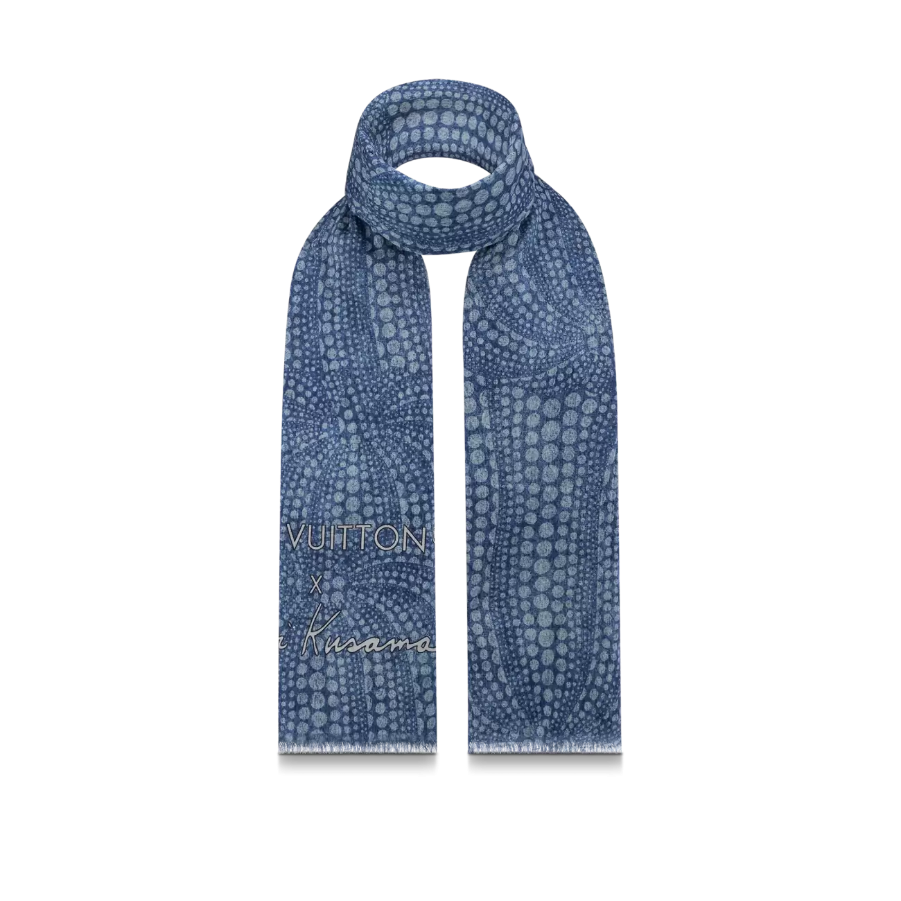 LV x YK Denim Pumpkin Stole