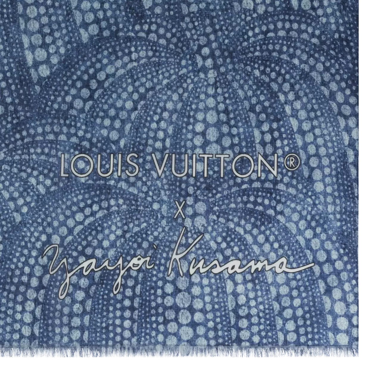 LV x YK Denim Pumpkin Stole