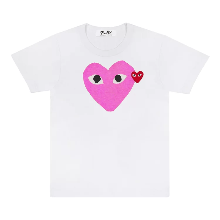 BIG X SMALL HEART T-SHIRT - PINK
