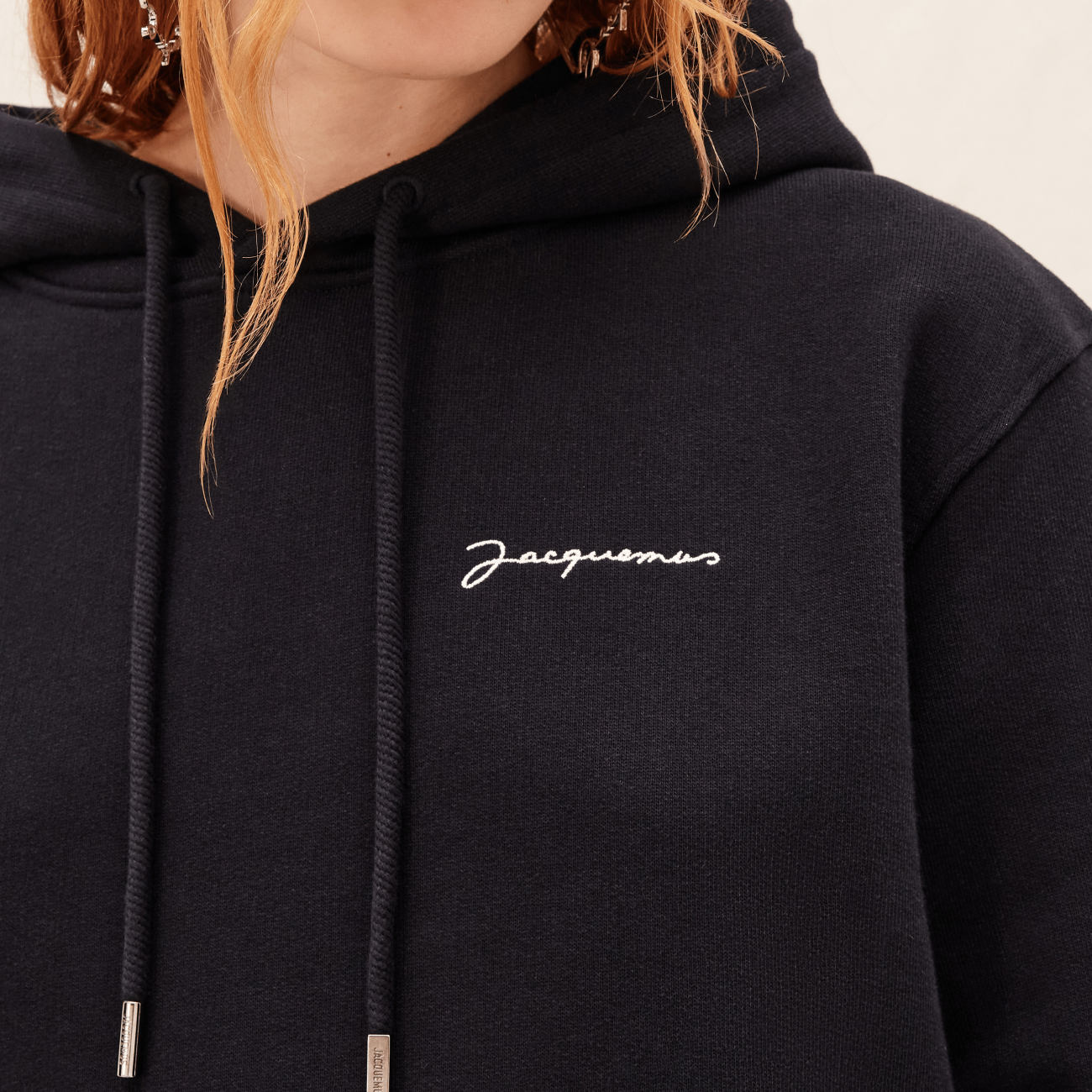 Le sweatshirt brodé in Black