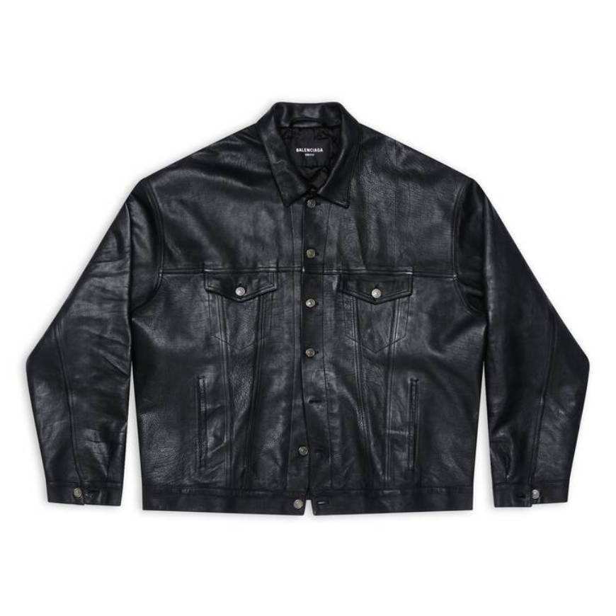 MEN'S DENIM STYLE JACKET IN BLACK