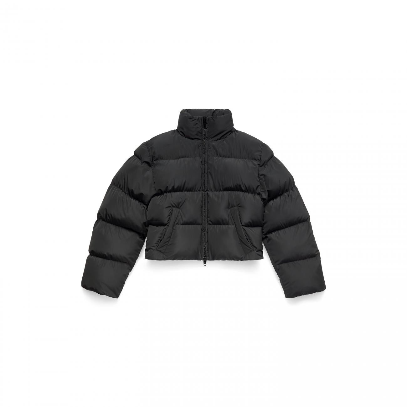 Shrunk puffer jacket