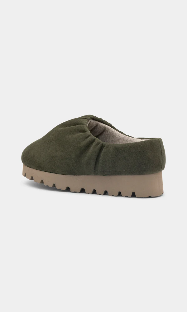 CAMP SHOE LOW Bottle Green suede