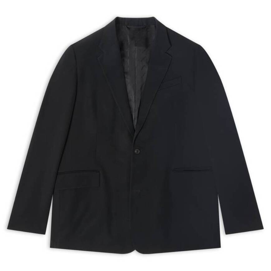 MEN'S CURVED SHOULDER JACKET IN BLACK