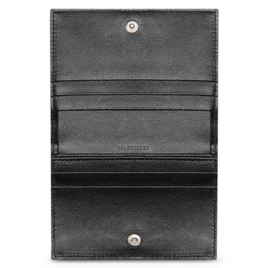 MEN'S CASH BIFOLDED CARD HOLDER IN BLACK/WHITE