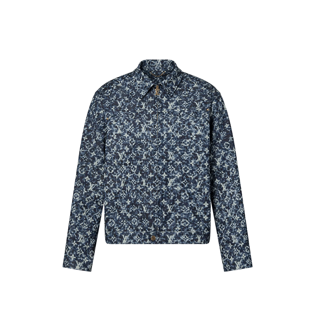 Monogram denim workwear jacket