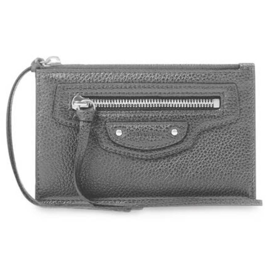 WOMEN'S NEO CLASSIC LONG COIN AND CARD HOLDER IN BLACK/SILVER