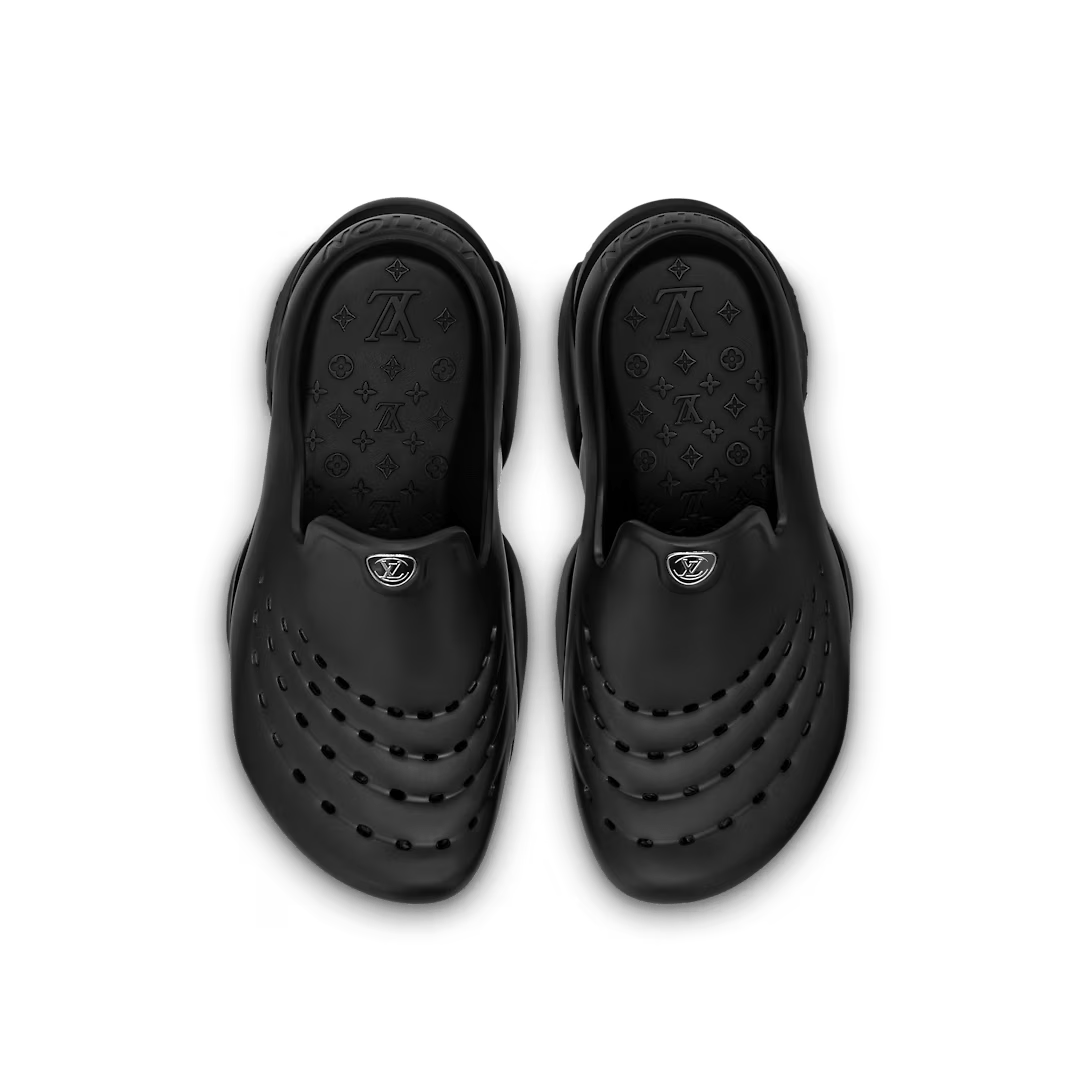  LV Shark Line sandals in Black