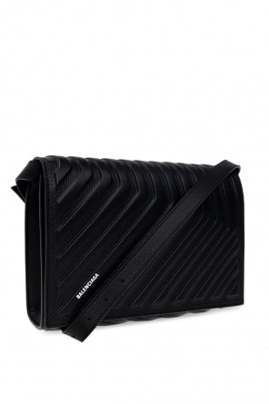 BALENCIAGA BLACK ‘CAR’ SHOULDER BAG