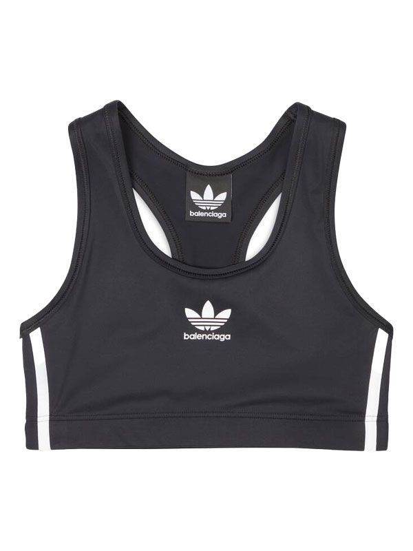 adidas logo print bra top