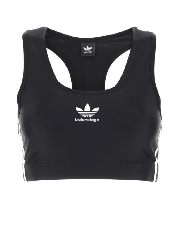 adidas logo print bra top