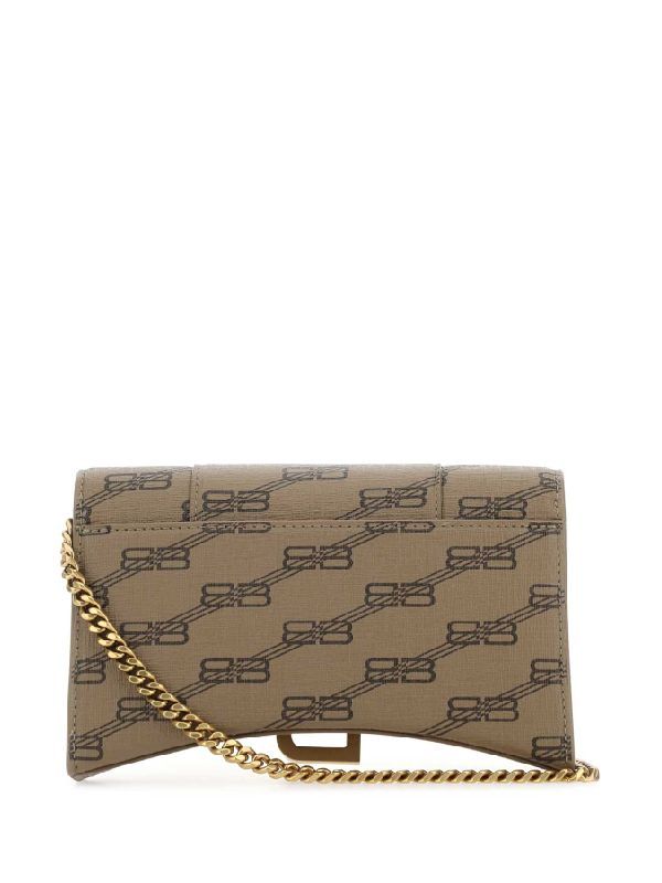 BALENCIAGA BB Canvas Hourglass Chain Bag