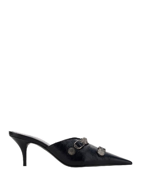 Cagol lambskin mule heels