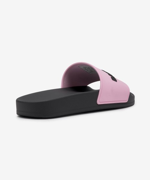 (W) Balenciaga Pool Slide Black Pink