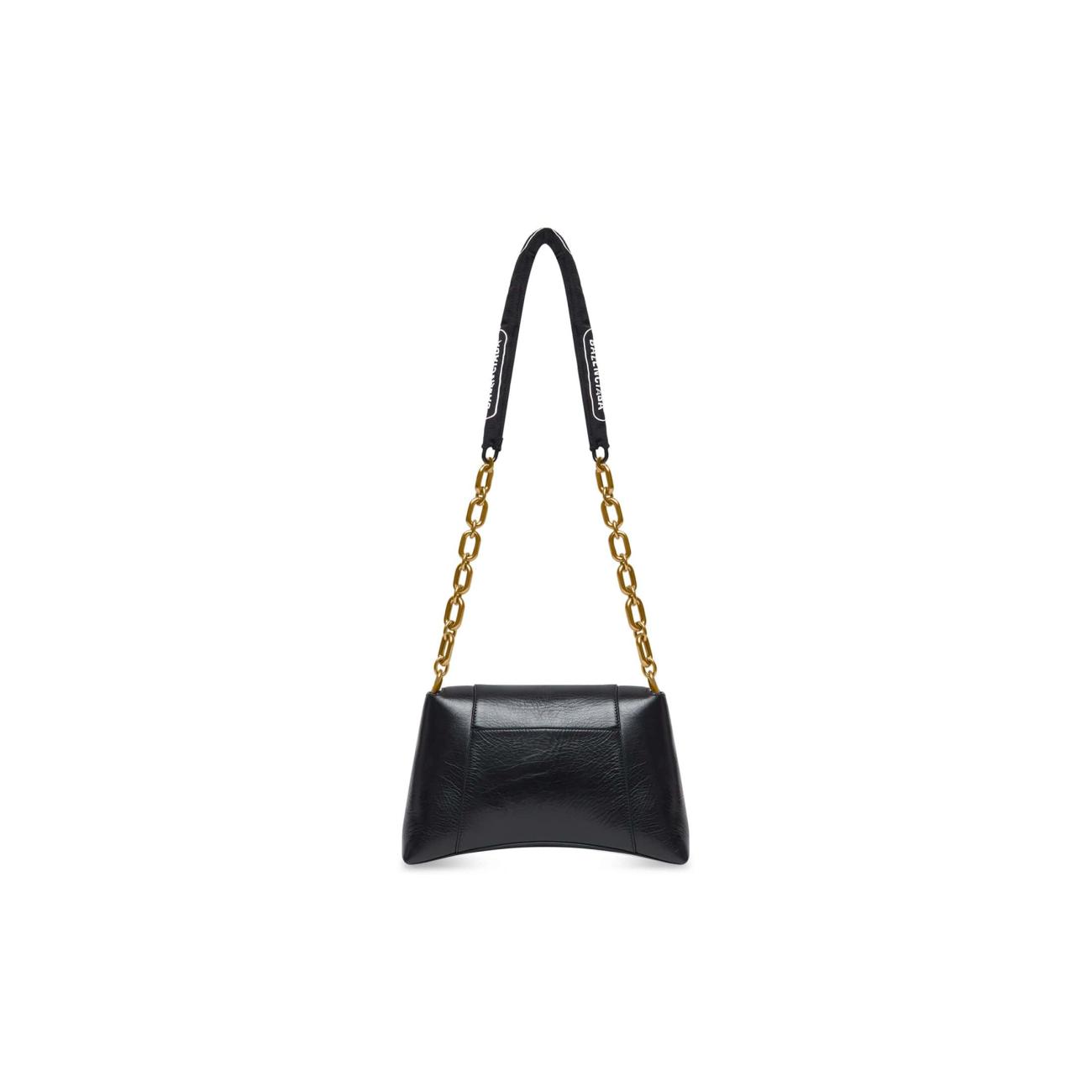 WOMEN'S DOWNTOWN SMALL SHOULDER BAG WITH CHAIN IN BLACK
