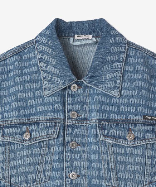 Women's Denim Blouson Jacket - Blue