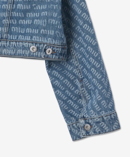 Women's Denim Blouson Jacket - Blue