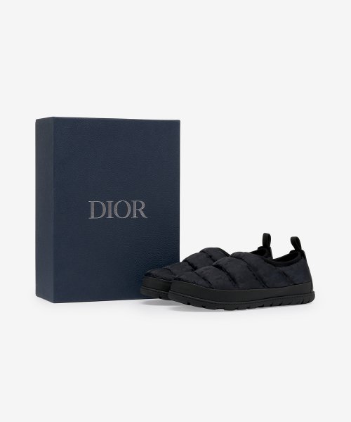 Dior Snow Slipper Oblique Technical Fabric Black