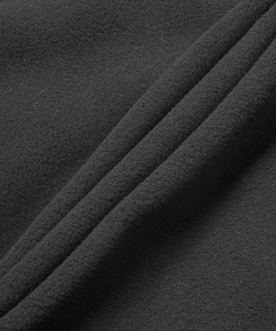 Women's mamet fleece man-to-man - Black: Beige