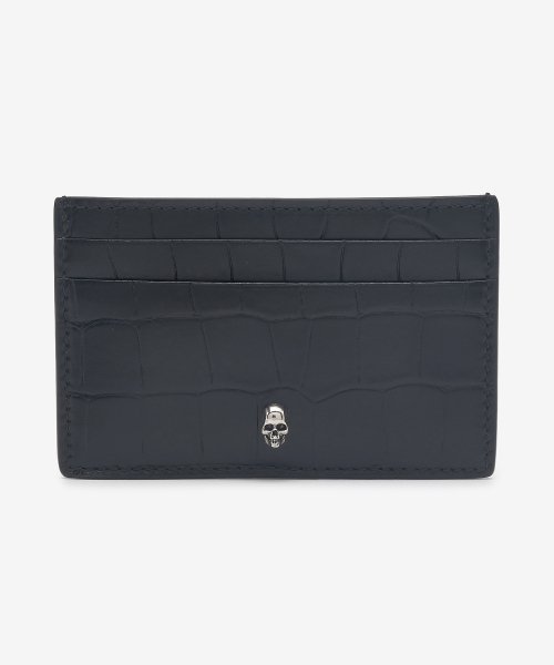 Common Crocodile Embossed Card Holder - Black