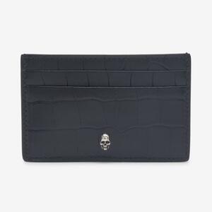 Common Crocodile Embossed Card Holder - Black