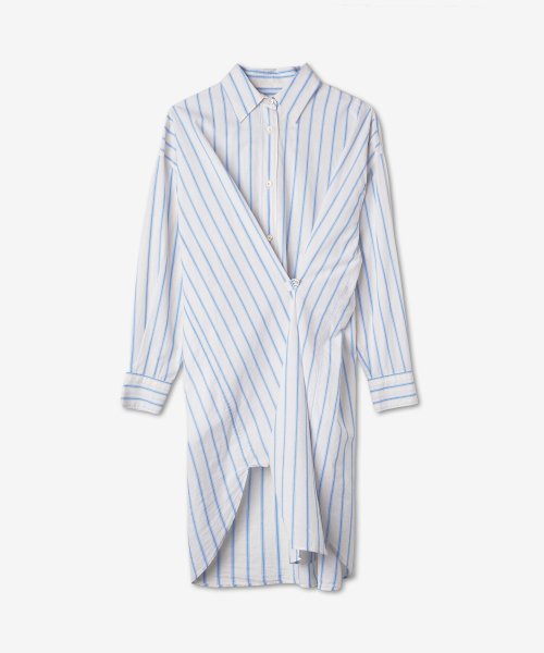 Women's Thin Shirt Dress - Ecru