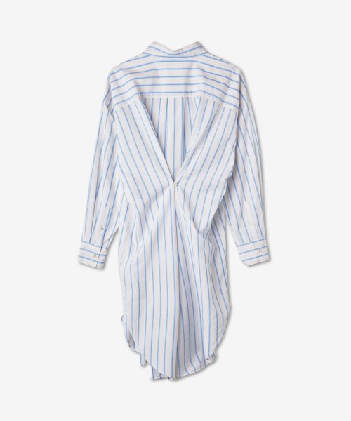 Women's Thin Shirt Dress - Ecru