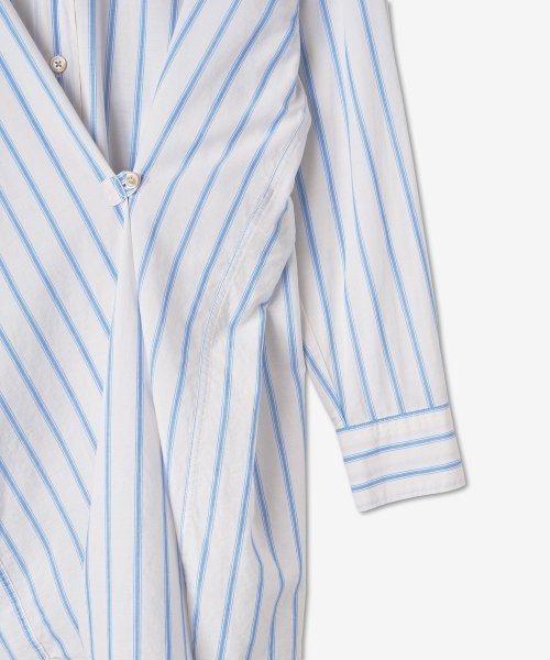 Women's Thin Shirt Dress - Ecru