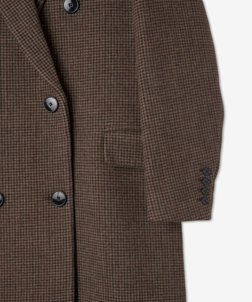 Women's Double Breasted Coat - Chestnut