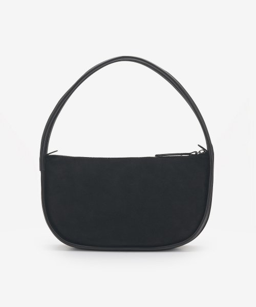 Women's Mech Suede Shoulder Bag - Black