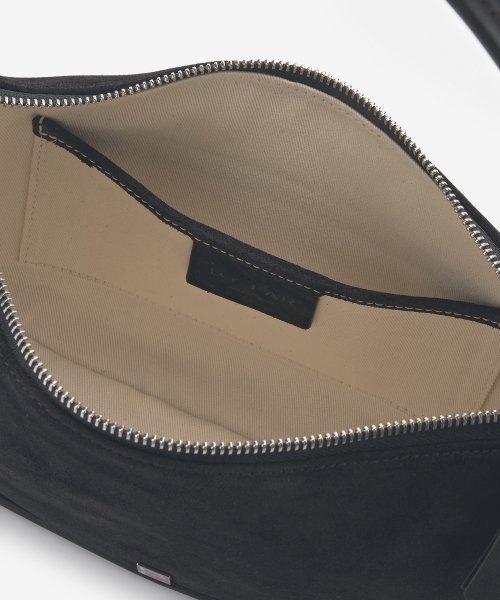 Women's Mech Suede Shoulder Bag - Black