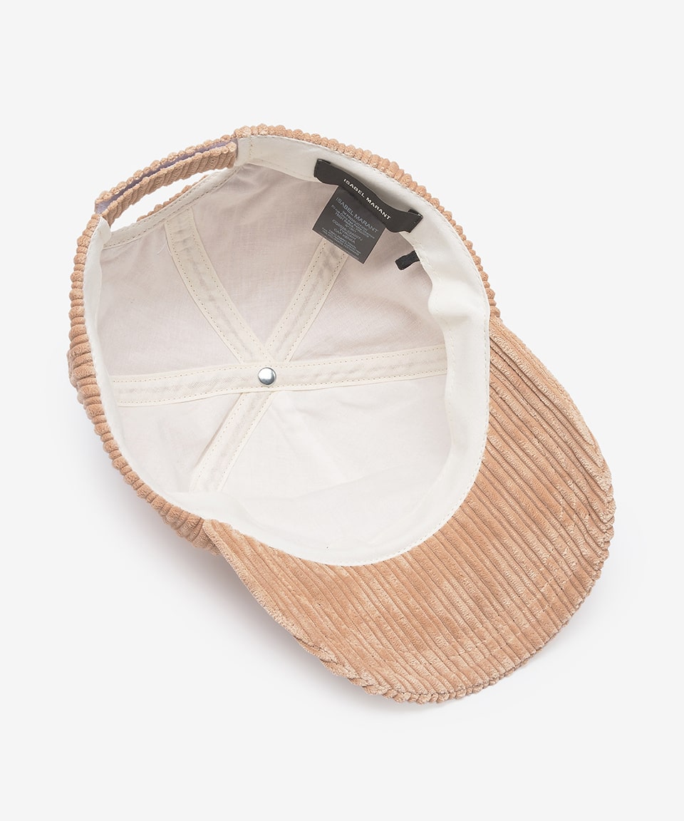 Men's Tyrone Velvet Corduroy Ball Cap - Beige