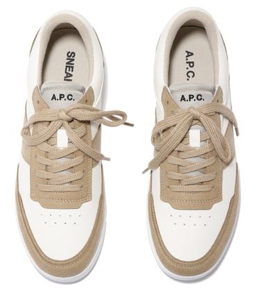 23SS PUABE (Beige plain sneakers)