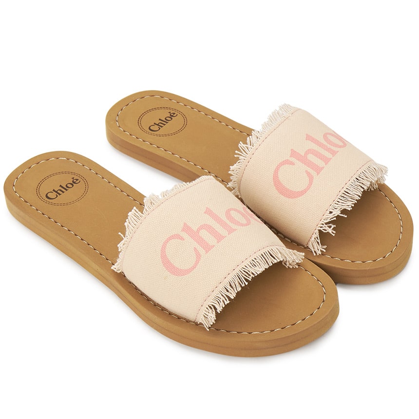 [Chloé Kids] Fringe Kids Girl's Sandal (Adult wearable)