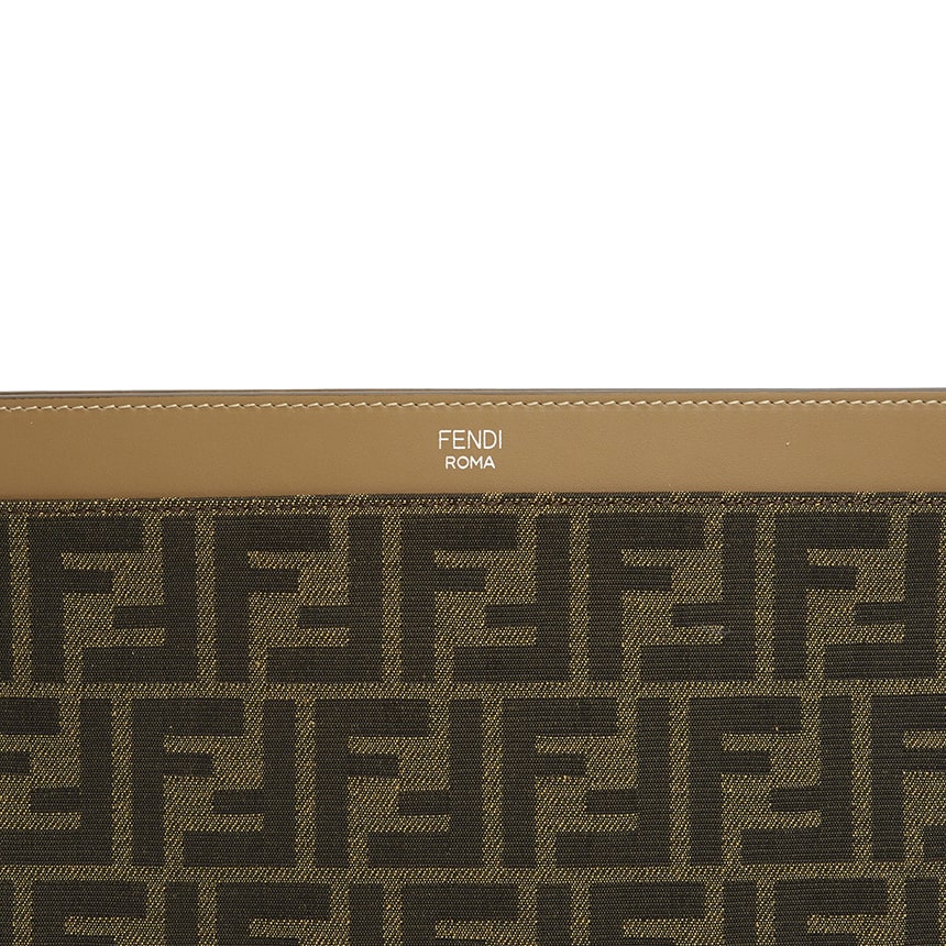 [Fendi] FF Jacquard Flat Large 7N0135 AFBV F1HRM Men's Clutch/Pouch