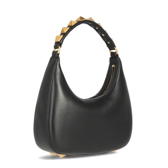 V logo studded hobo bag