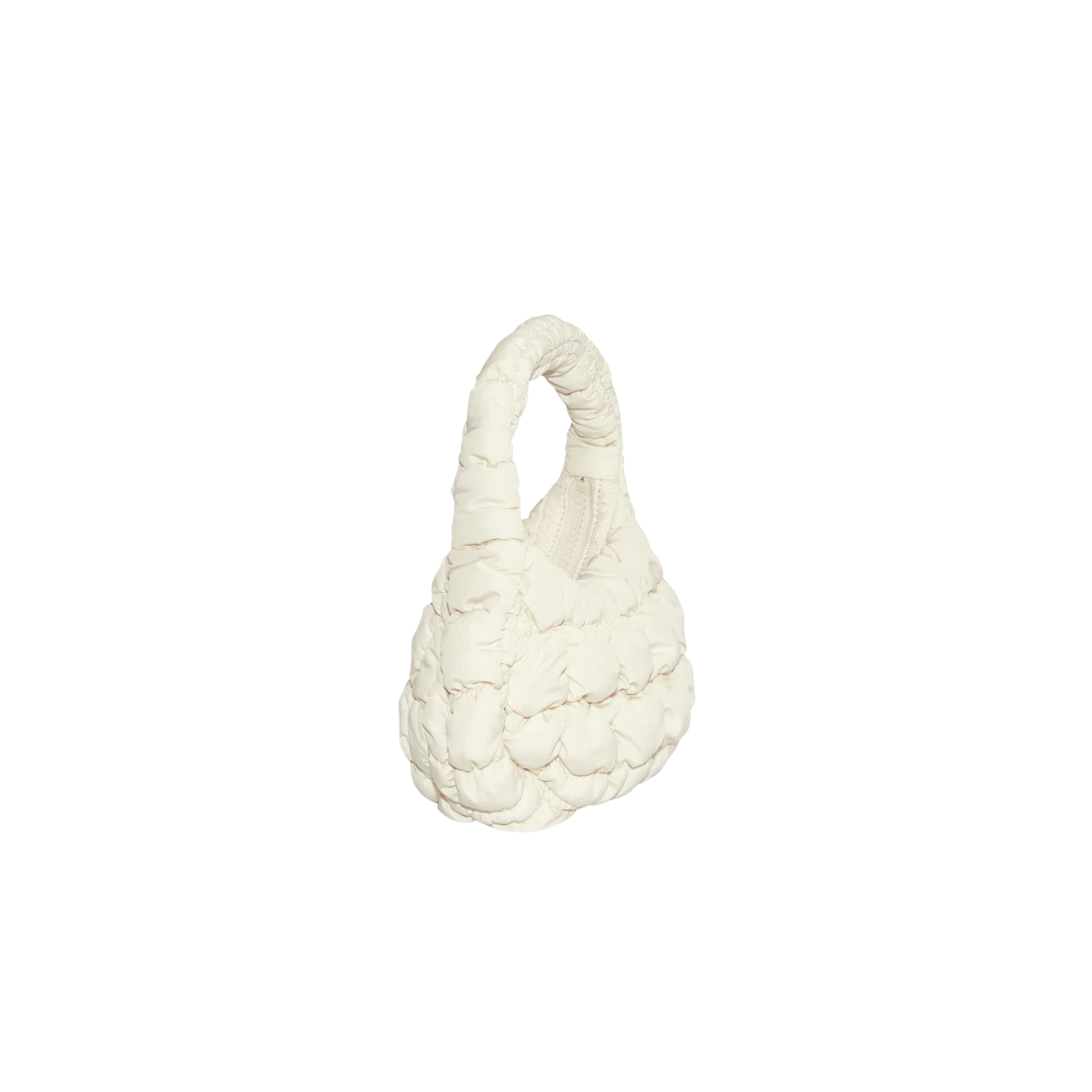 COS Quilted Micro Bag Off White