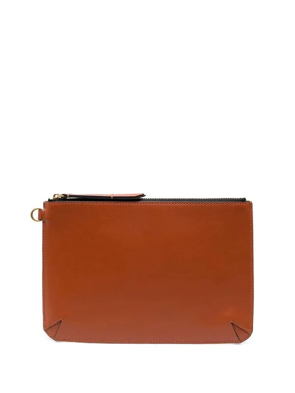 NYSKO leather pouch ORANGE