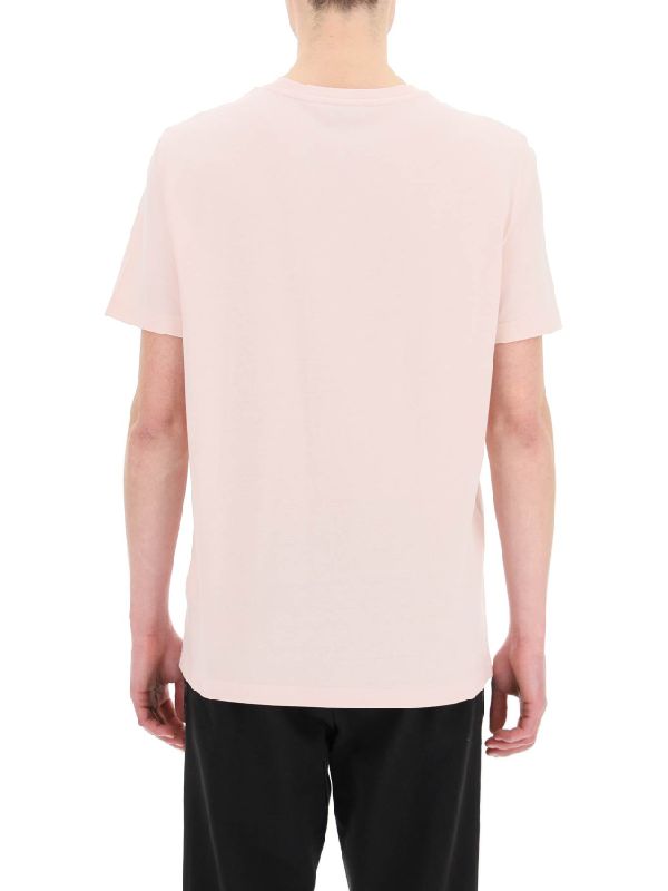 Lettering printing logo patch short sleeve tee free