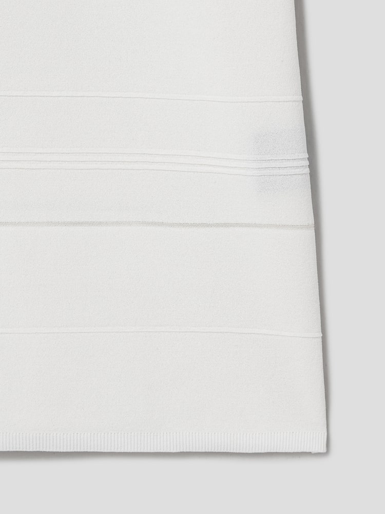 Stripe Collar Knit - White