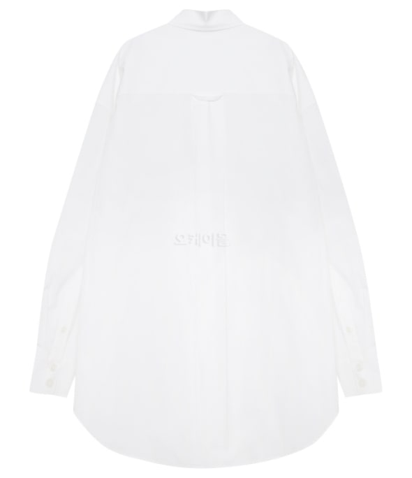 logo patch shirt white