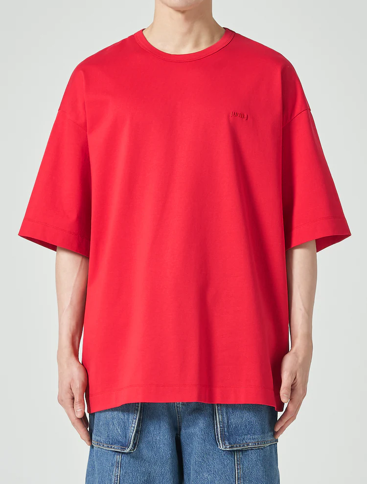 Semi Overfit Short Sleeve T-Shirt - Red