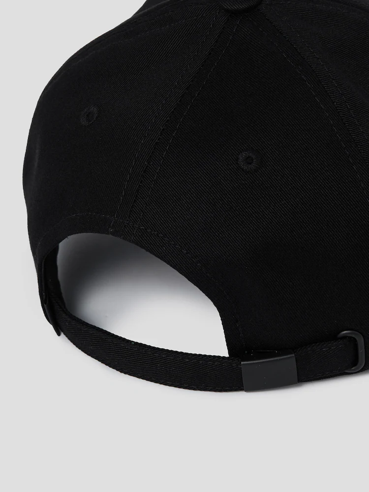 JUUN.J Mini Embroidery Ball Cap - Black (Pink Embroidery)