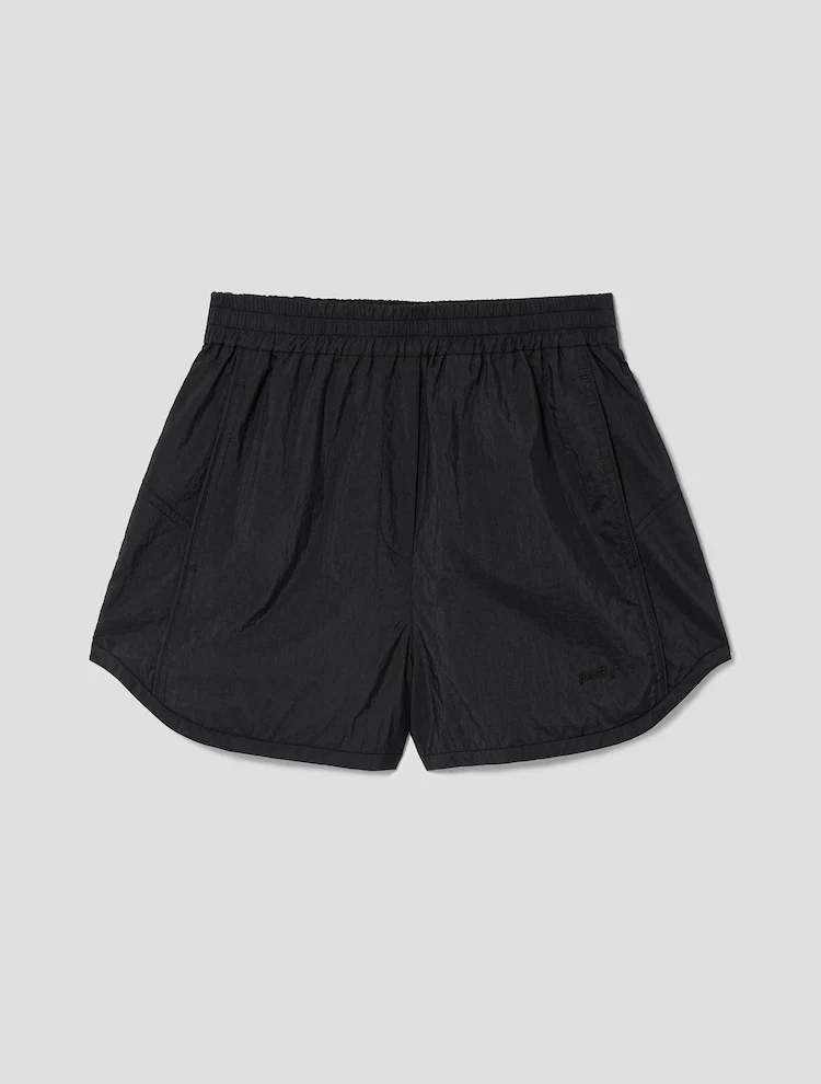 Nylon Track Shorts - Black