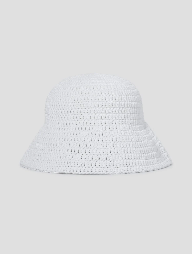 Cotton Knitting Hat - White