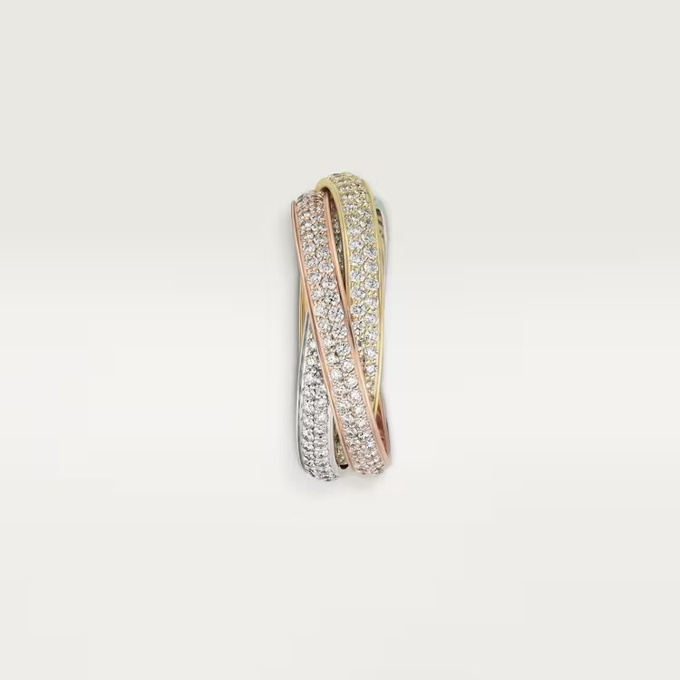 TRINITY RING, SMALL MODEL Gold