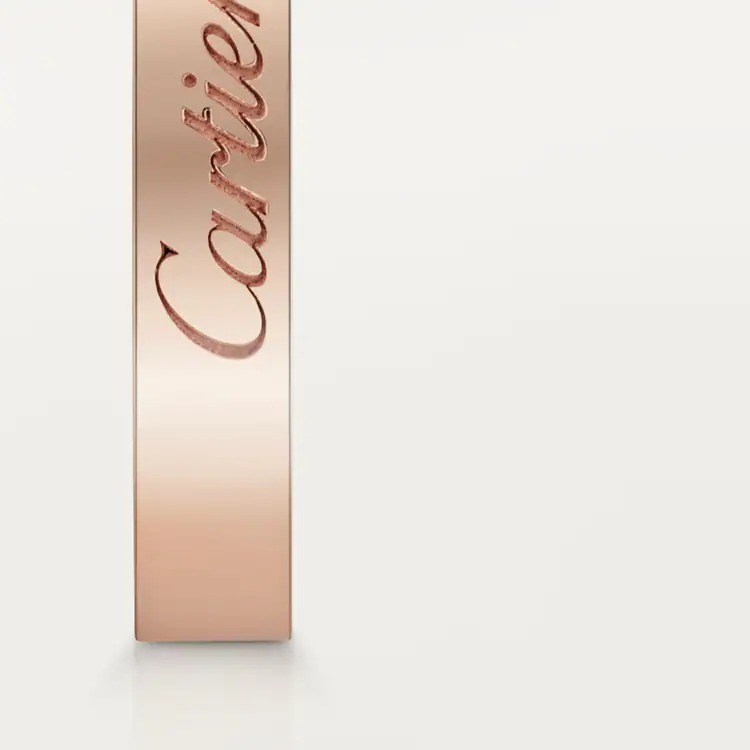 C DE CARTIER WEDDING BAND pink gold