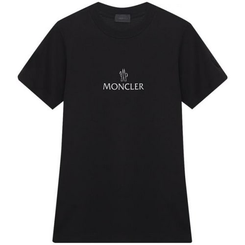 23SS logo print short sleeve tee black