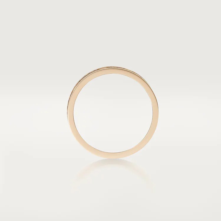 LOVE WEDDING BAND WITH DIAMOND PAVÉ